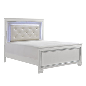 Allura Bed w/ LED Lighting - White