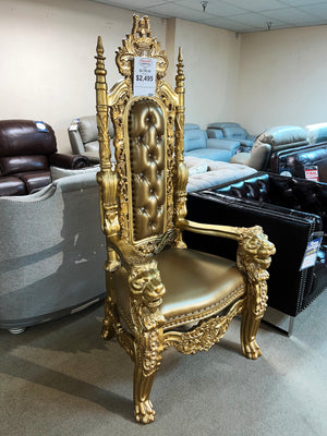 Lion King Chair - Gold Finish
