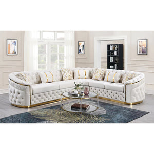 Queen Sectional - Cream