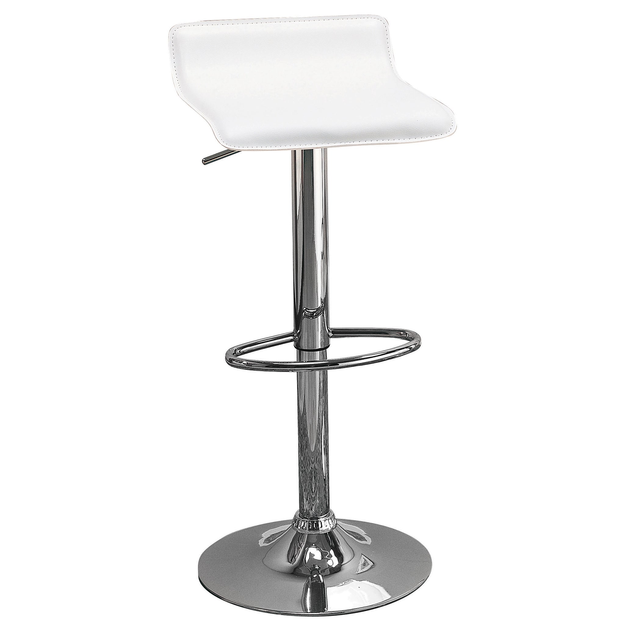Bidwell Adjustable Height Barstool - White