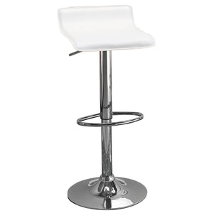 Bidwell Adjustable Height Barstool - White
