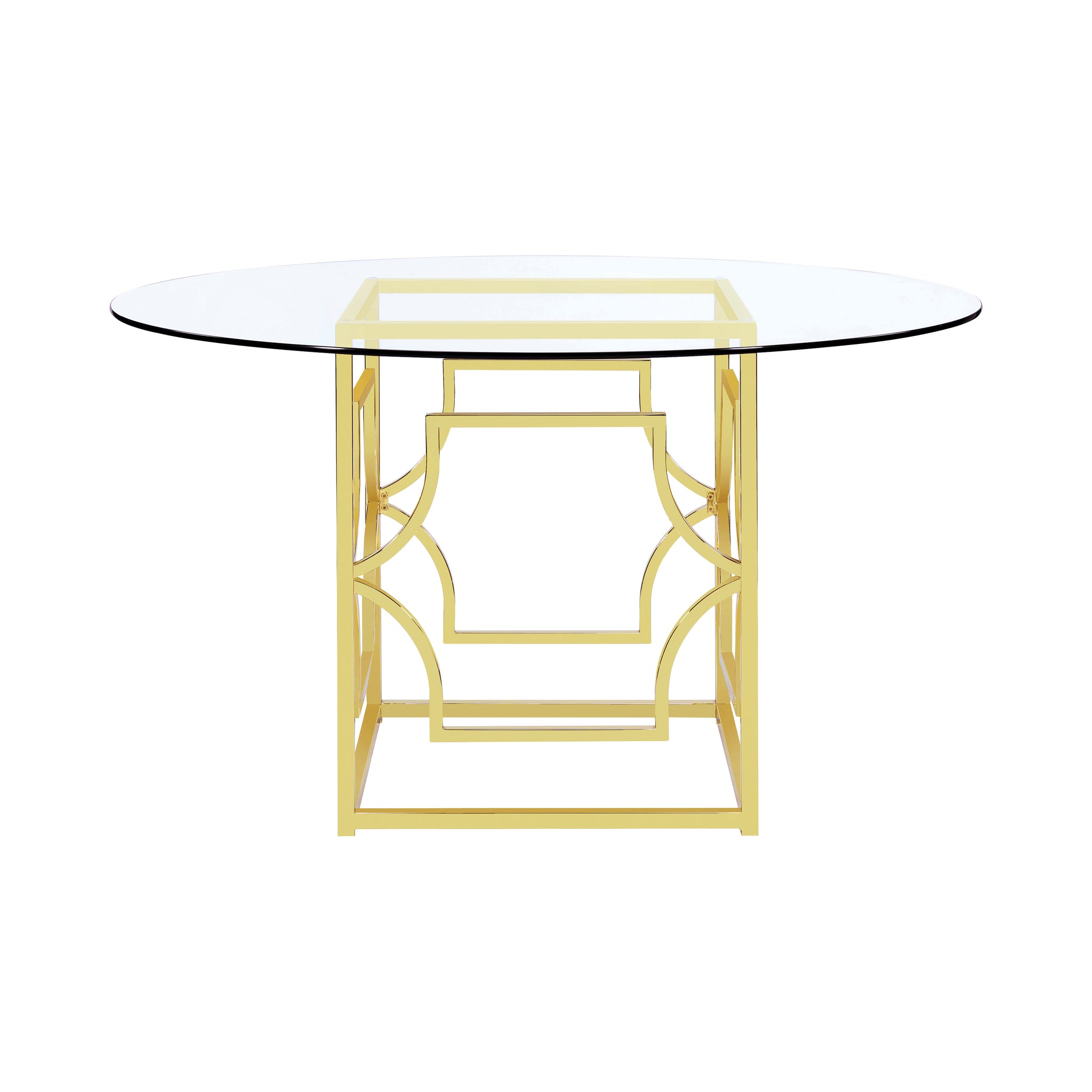 Starlight Round Dining Table - Brass