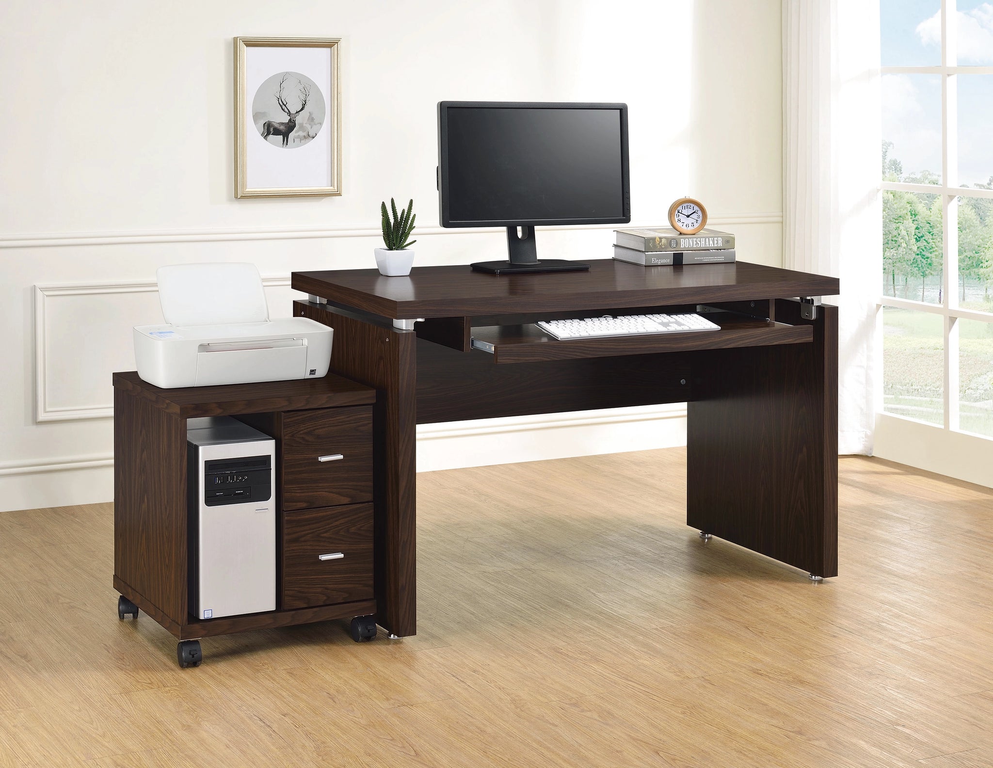 Russell Computer Desk w/ Keyboard Tray
