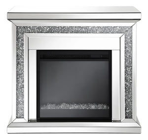 Lorelai Freestanding Mirrored Fireplace