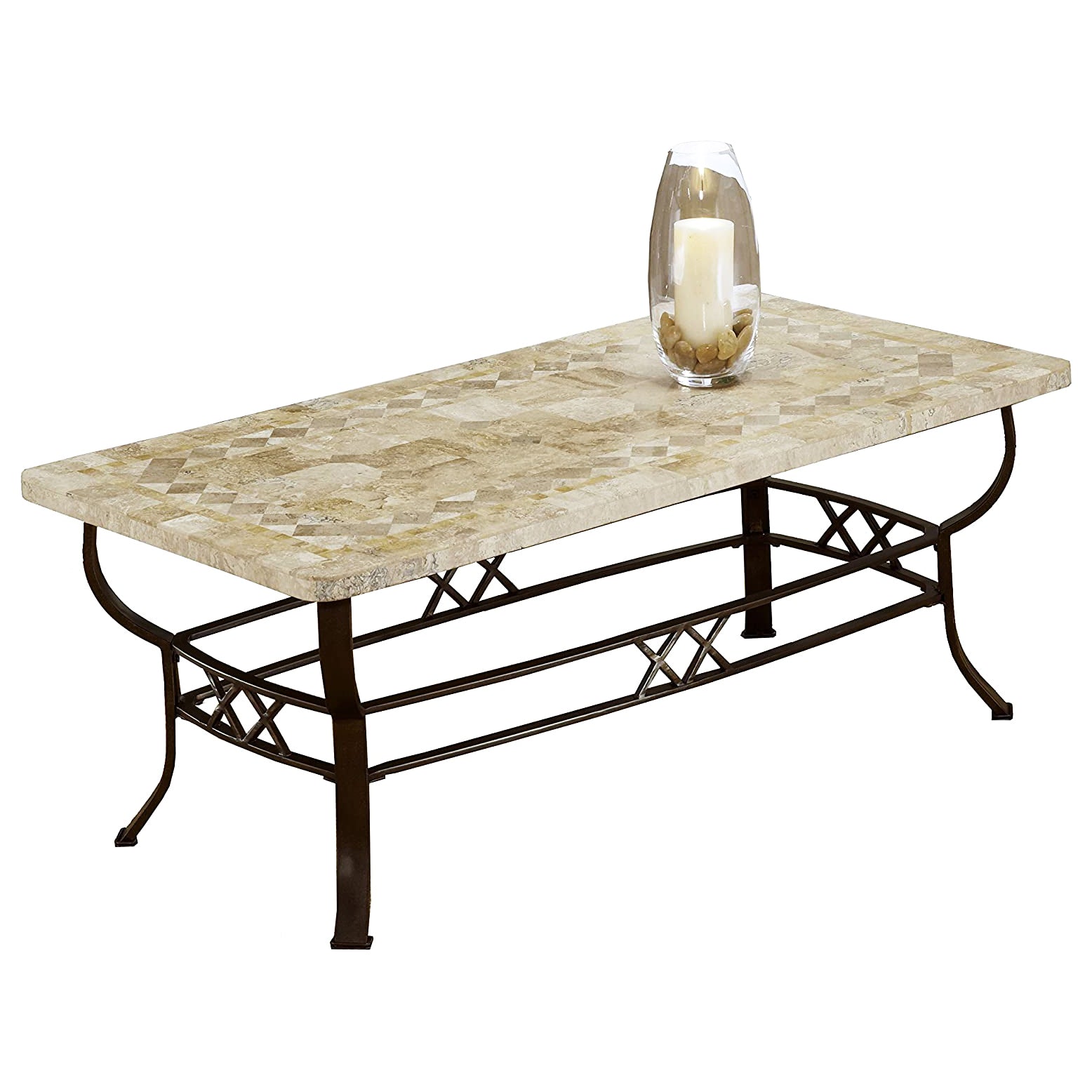 Brookside Fossil Stone Coffee Table