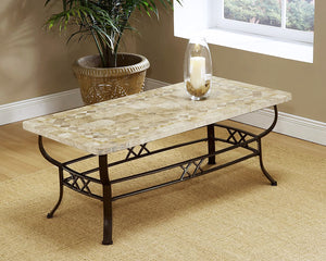 Brookside Fossil Stone Coffee Table