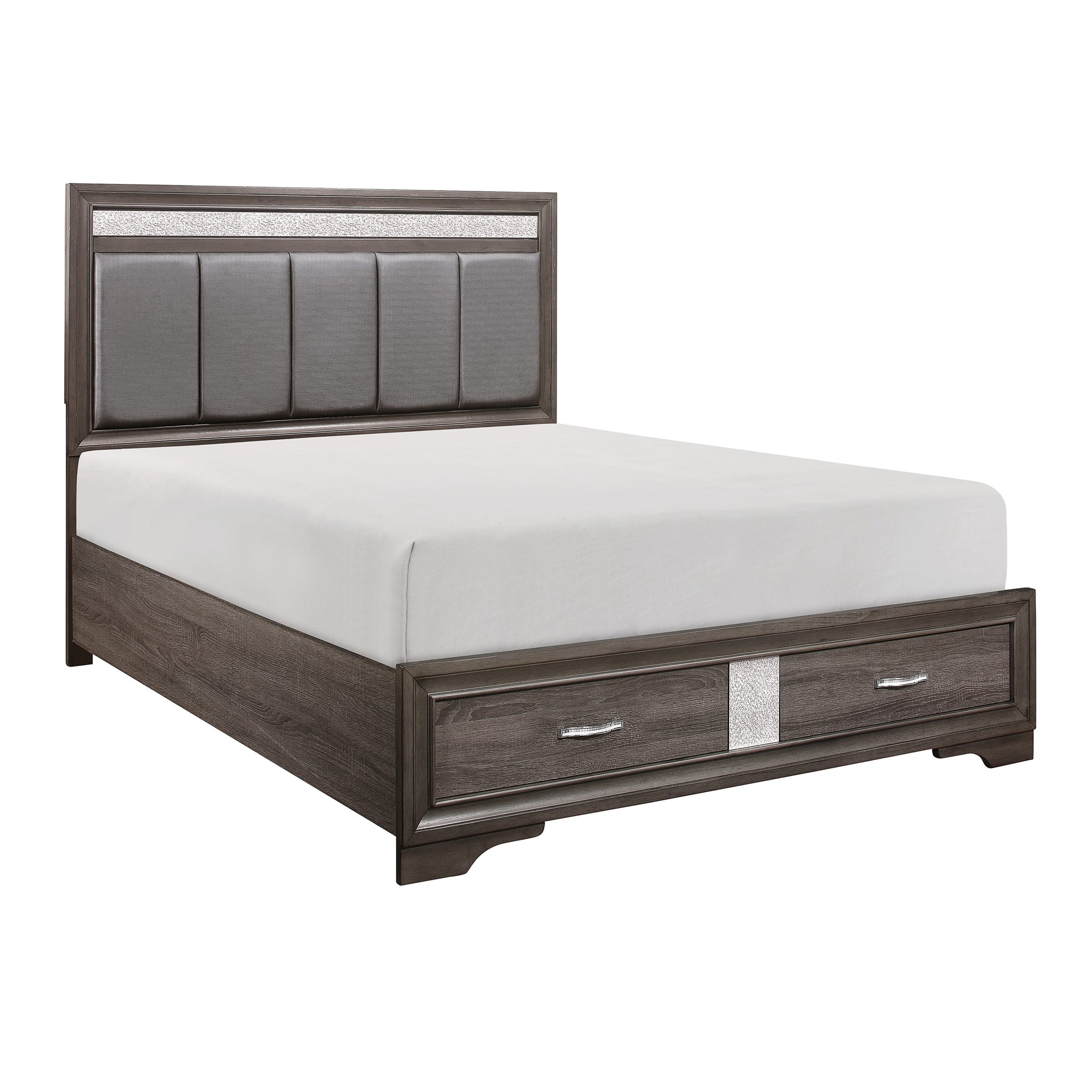 Luster Storage Bed - Gray