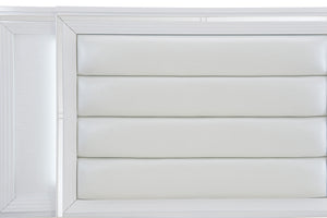 Tasmin Storage Bed w/ LED Lighting - White