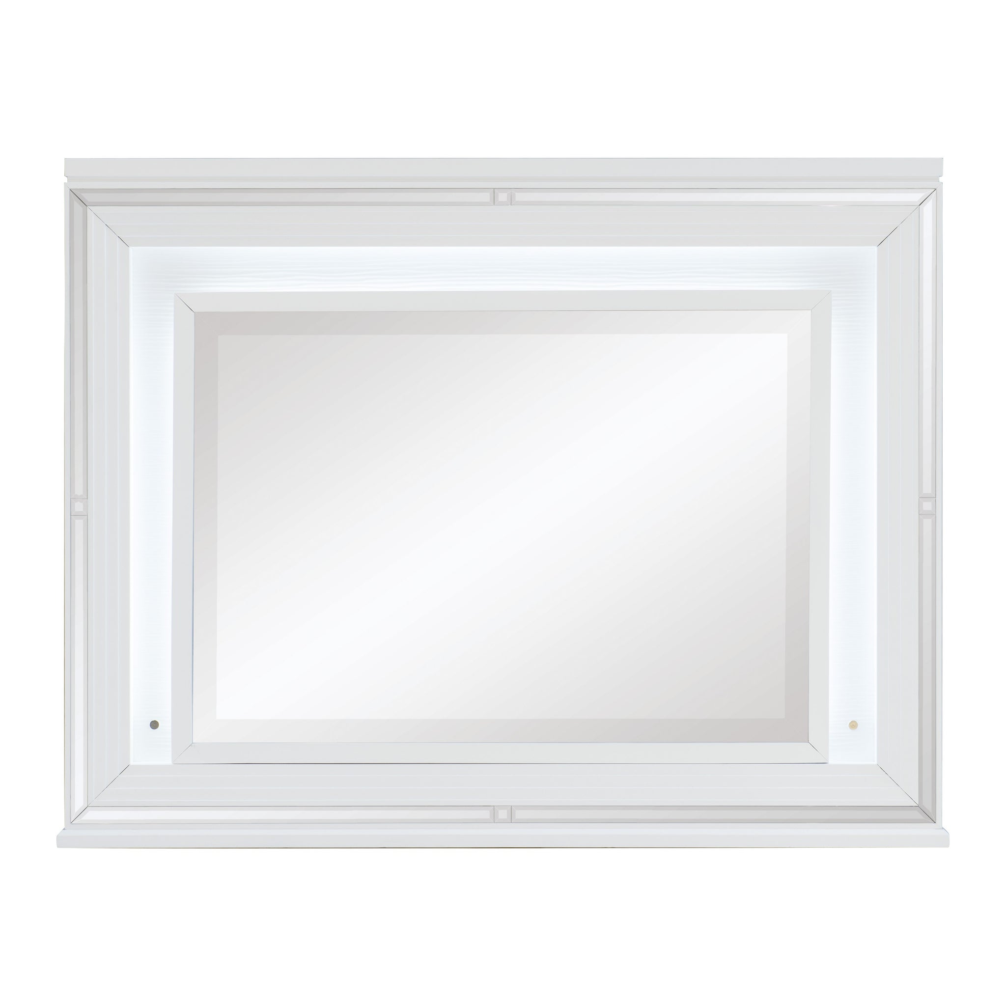 Tamsin Dresser Mirror w/ LED Light - White