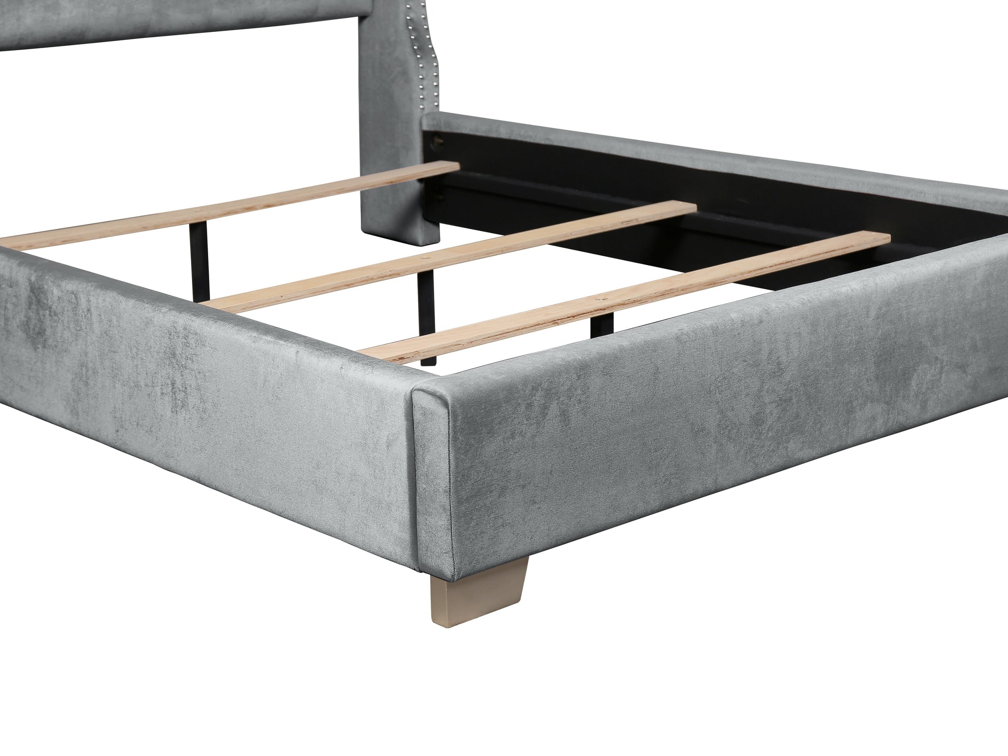 Velvet Bed - Gray