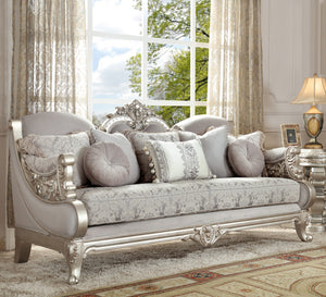 HD-2662 Sofa - Metallic Silver