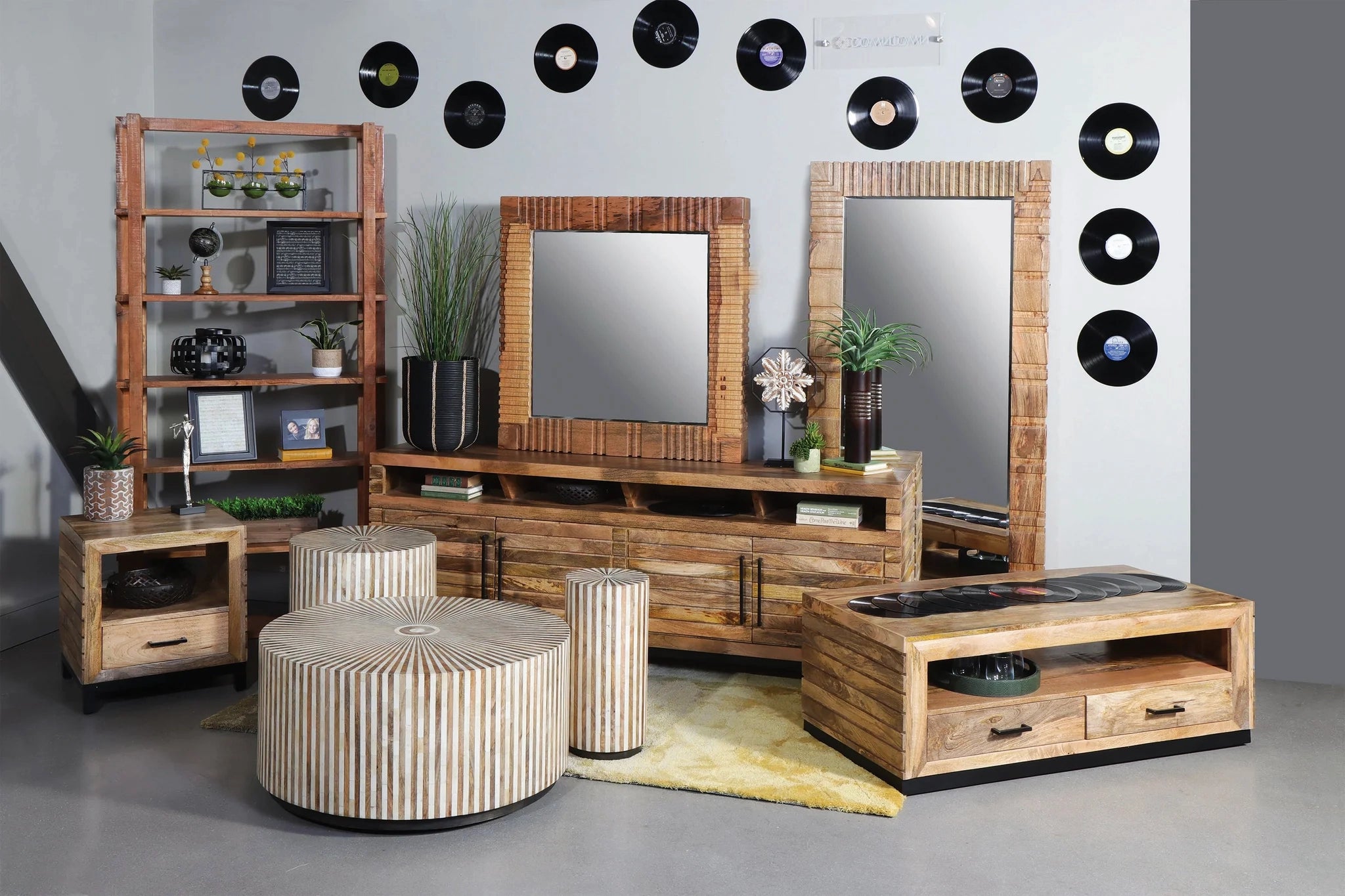 Crossings Downtown Coffee Table With Caster Wheels