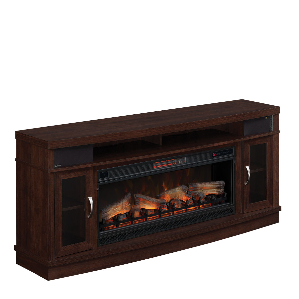 Deerfield TV Stand with Fireplace and Sound Bar